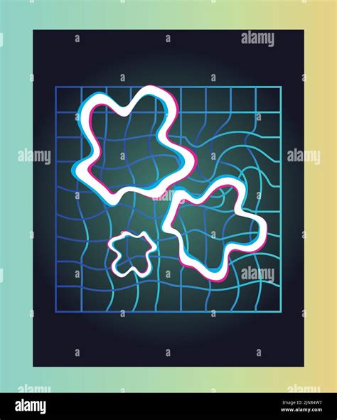 Neon Abstract Grid Stock Vector Image And Art Alamy