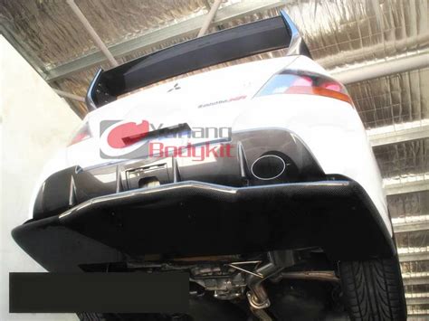 JDM VOTEX Style REAR DIFFUSER FOR Carbon Fiber Evolution EVO 9 CF