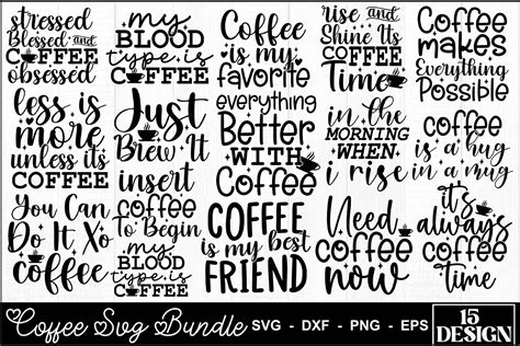 Coffee Svg Bundle Graphic By Creativemomenul022 · Creative Fabrica