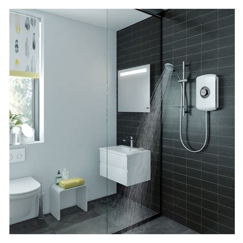 Triton Amore Electric Shower 9 5kw White Gloss Dicm0308