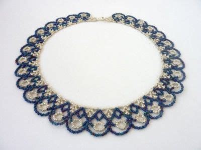 Free Beading Pattern For Scalloped Lace Necklace Beaddiagrams