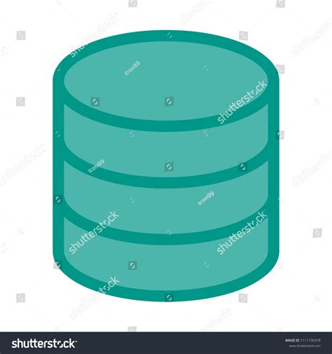 Database Storage Symbol Stock Vector Royalty Free 1111730378