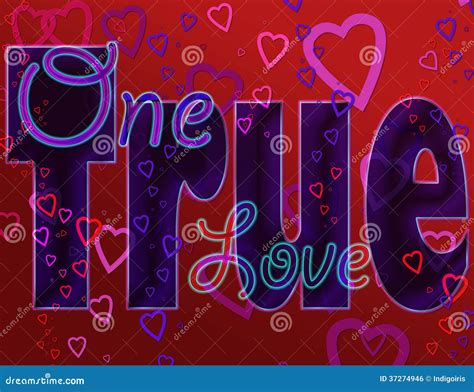 The Word True Love In Bubble Letters