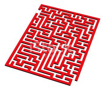 3d Maze Stock Vector | Royalty-Free | FreeImages