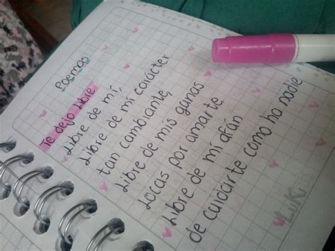 Mejorando Mi Letra Bullet Journal Notebook Supplies Poems Lyrics