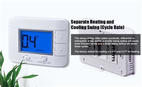 Non Programmable Thermostat For Home Single Stage 1h1c With Room