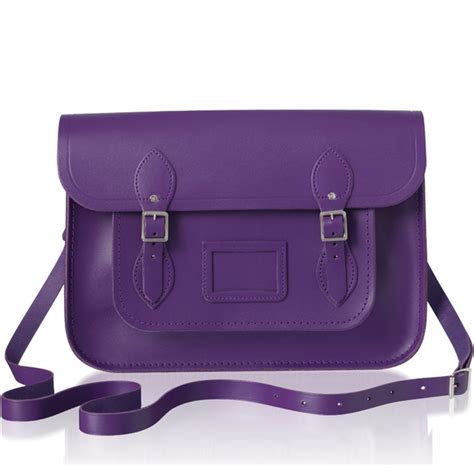 The Cambridge Satchel Company Women S 13 Inch Leather Satchel Purple