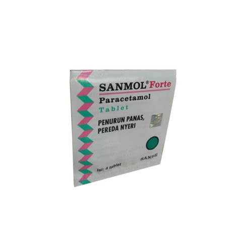 SANMOL FORTE 4 TABLET - Kegunaan, Efek Samping, Dosis dan Aturan Pakai - Halodoc