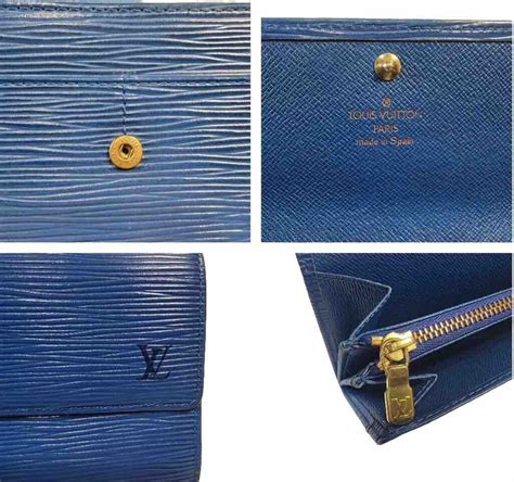 Louis Vuitton Blue Epi Leather Sarah Wallet Preowned Gem