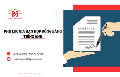 Phụ lục gia hạn hợp đồng bằng tiếng anh