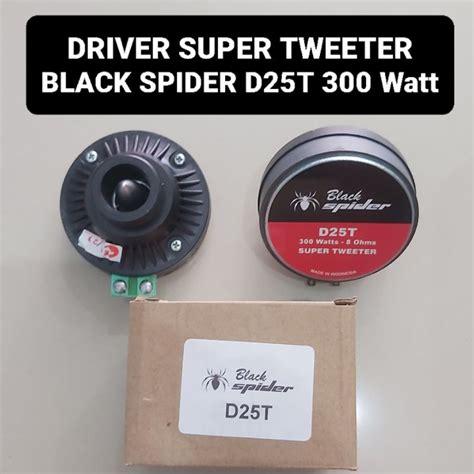 Jual BLACK SPIDER Driver Tweeter D25T Twitter Black Spider 300 Watt