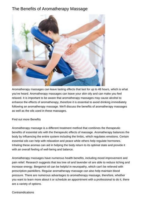 The Benefits Of Aromatherapy Massagepxrlopdfpdf Docdroid