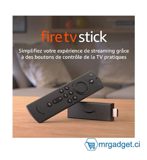 Fire TV Stick Avec télécommande vocale Alexa avec boutons de