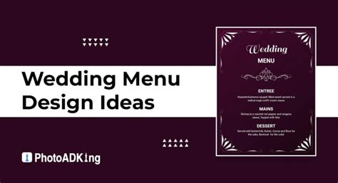 Wedding Menu Design Ideas, Examples, and Samples