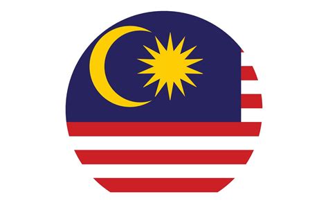 Circle Flag Vector Of Malaysia 11074448 Vector Art At Vecteezy