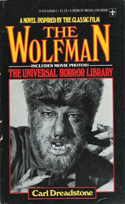 Novelization Of The Wolf Man 1941 Wolfman Movie Horror Books Wolfman