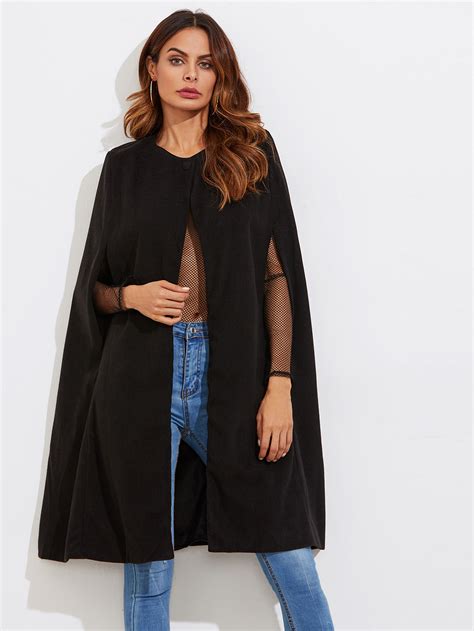 Wool Blend Cape Coat Emmacloth Women Fast Fashion Online