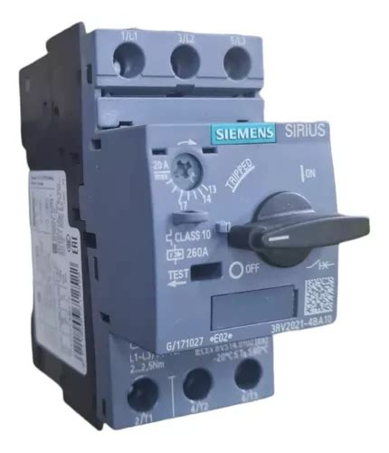 Guardamotor Siemens 3rv2021 4ba10 Rango 13 20 690v Cuotas sin interés