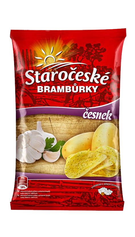 Staročeské brambůrky česnekové Golden Snack