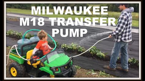 Milwaukee M18 Transfer Pump Our Mobile Watering Unit Youtube