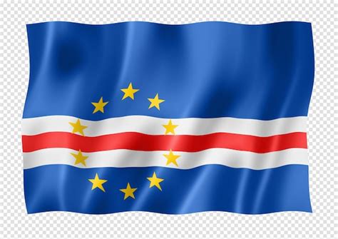 Bandeira De Cabo Verde Isolada Na Bandeira Branca PSD Premium