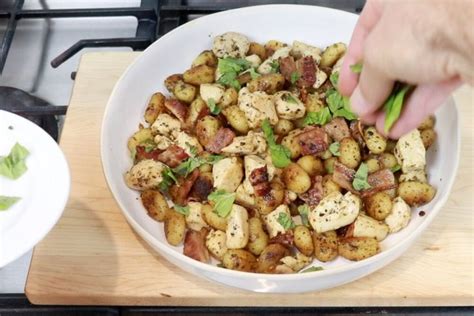 Crispy Pesto Gnocchi With Chicken And Bacon — Baking With Josh And Ange