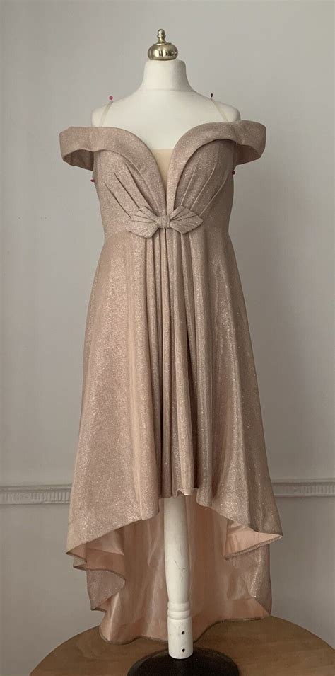 Juju Christine Nude Glitter Off The Shoulder Tulip Gem