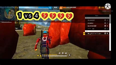 1 Vs 4 Gamplay😎😎😎 Garenafree Fire Xtp Rifat Yt Gamplay Like B2k Bnl