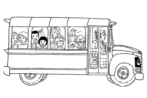 Magic School Bus Coloring Page - Coloring Home