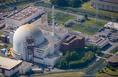 Luftaufnahme Brokdorf Geb Ude Der Stillgelegten Reaktorbl Cke Und