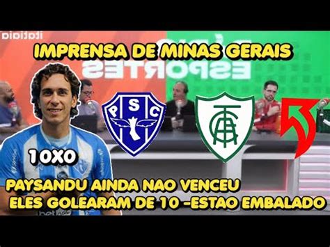 IMPRENSA AMERICA MG NÃO VAI SER FACIL PAYSANDU GOLEOU LÁ