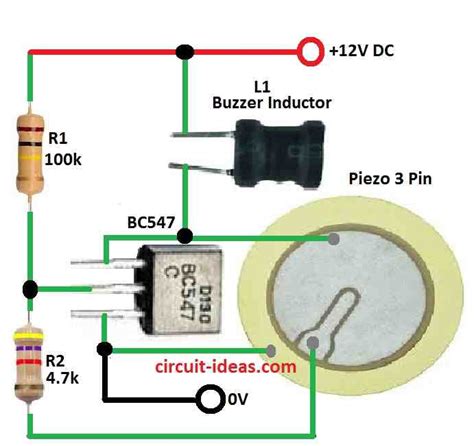 Simple Piezo Buzzer Circuit Circuit Ideas For You