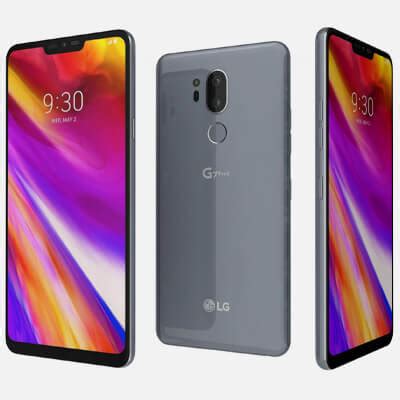 LG G7 ThinQ Platinum Gray - 3D Model by Rever_Art