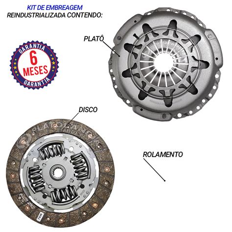 Kit Embreagem Escort GL GLX 1 8 16v Zetec após 97 Remanufaturada