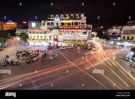 Hanoi Famous Roundabout Stock Photo Alamy