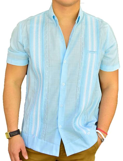 Guayabera Yucateca Blanca De Lino Modelo Itzaes Manga Corta 60 OFF