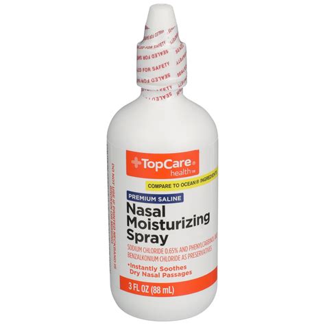 Topcare Nasal Moisturizing Spray Premium Saline 3 Fl Oz Shipt