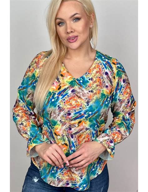 Bluzki Damskie Plus Size Dla Puszystych Du E Rozmiary Xxl