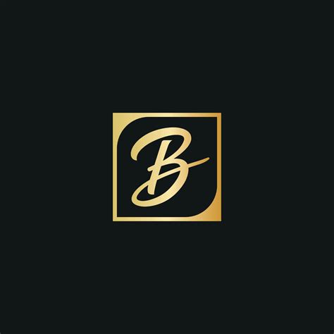 Letter B Luxury Logo Design Free Vector File 8842974 Vector Art At