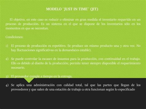 Sistemas Y Modelos De Inventarios Ppt