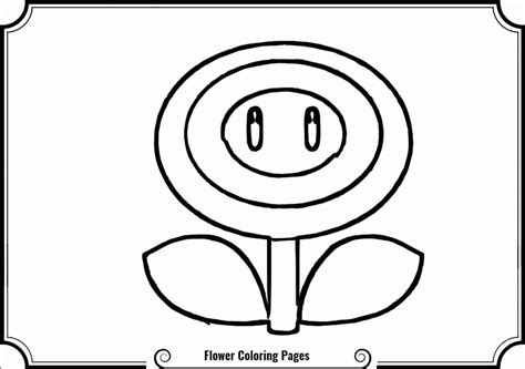 Fire Flower Coloring Pages - Coloring Home