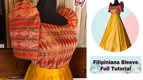 Diy Filipiniana Sleeve How To Make A Very Easy Simple Filipiniana