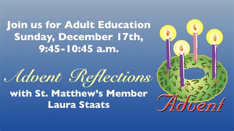 Adult Education Dec 17001 St Matthews Lutheran Church Wauwatosa