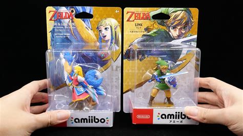 Close Up Look At Amiibos Of Zelda Skyward Sword Zelda Loftwing And