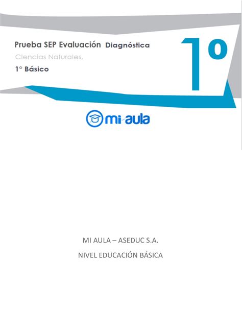 Calaméo Sep Ciencias Naturales Evaluacion Diagnostica 1 Basico 57621