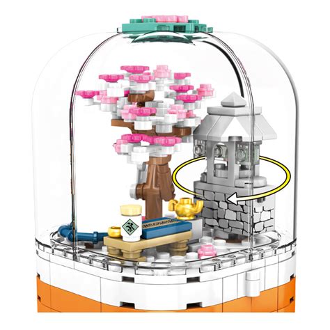 Sembo Cherry Blossom Season Transparent Light Rotating Box