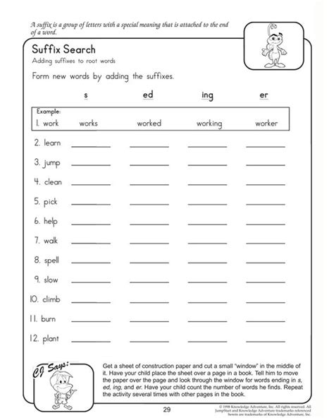 Free Printable Prefix And Suffix Worksheets