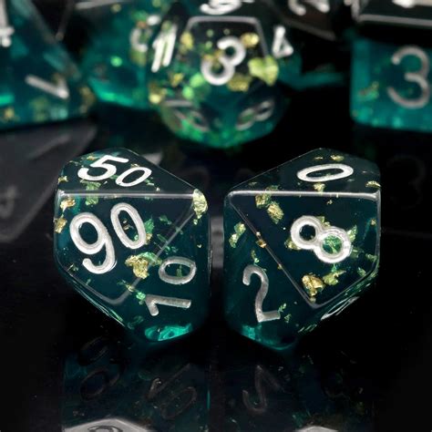 Amazon PJOY DND Dice Set 7PCS Resin D D Polyhedral Dice For TTRPGs