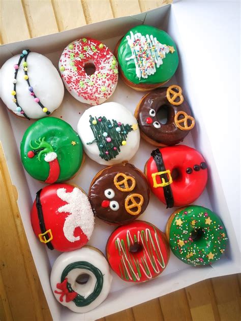 Christmas Donuts Christmas Donuts Holiday Donuts Christmas Food