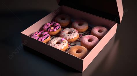 Pink Box Of Donuts